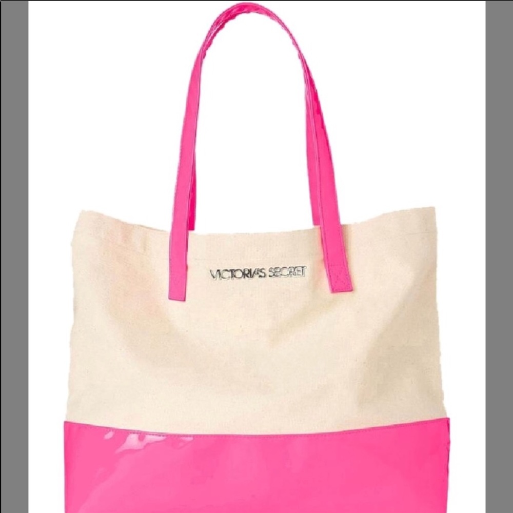 Victoria Secret Pink and Beige Tote - Picture 2 of 6
